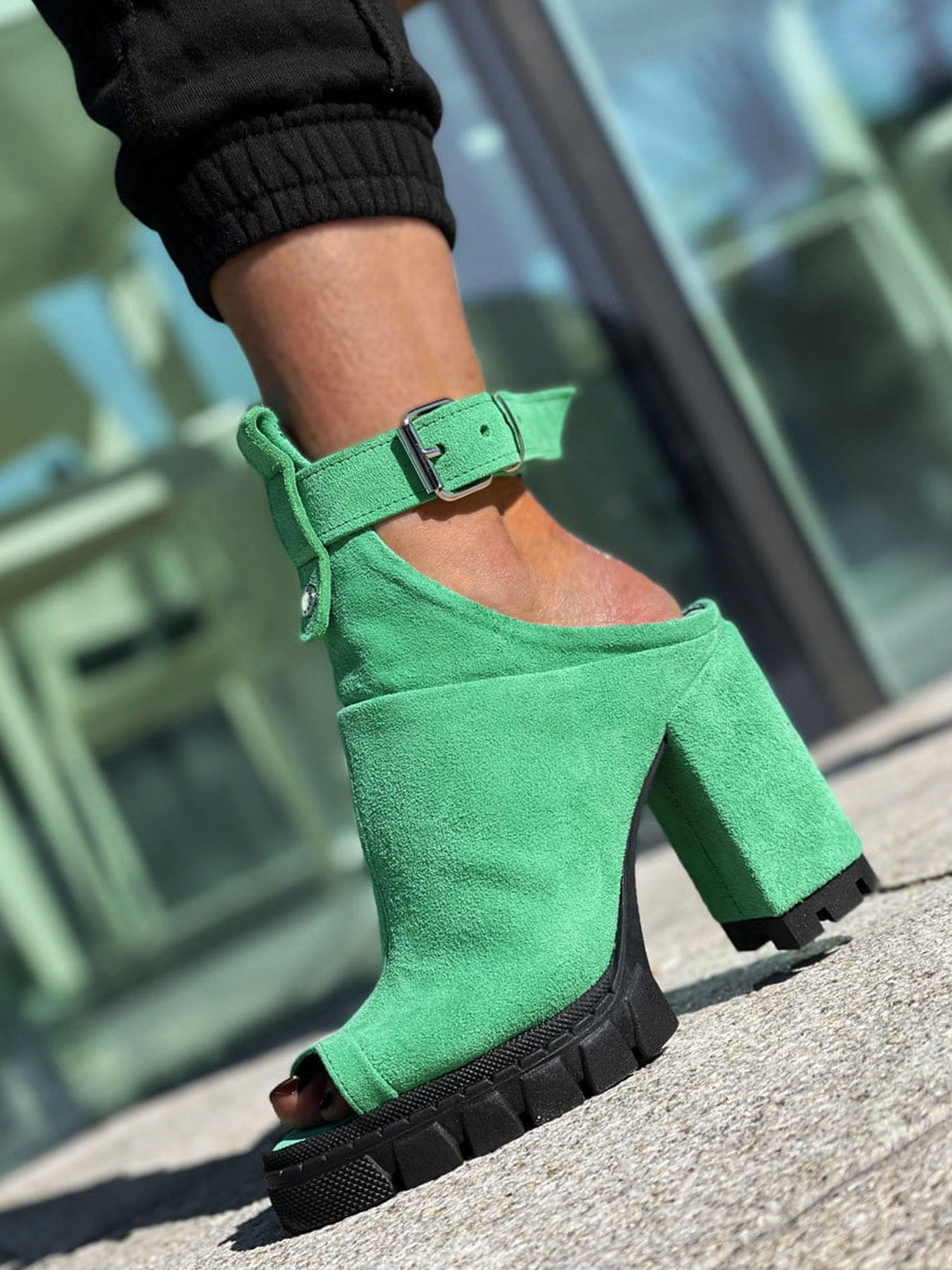 Beyco sandał moly zielony zamsz  35-40