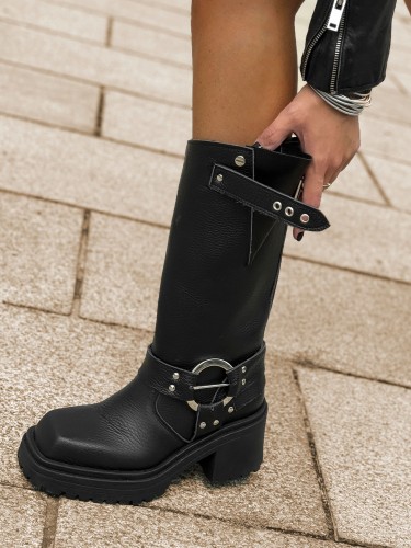 beyco worker czarny damski skora naturalna gruba podeszwa obcas a 116.jpg