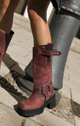 beyco worker bordo damski skora naturalna gruba podeszwa obcas 108.jpg