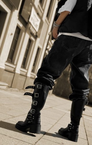 beyco worker czarny damski skora naturalna gruba podeszwa obcas 140.jpg