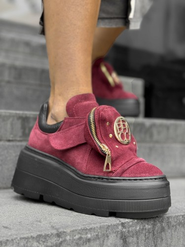 beyco sneakers damskie burgund skora naturalna gruba podeszwa 83.jpg