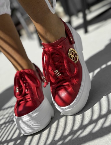 beyco sneakers damski czerwony gruby spod skora naturalna 618.jpg