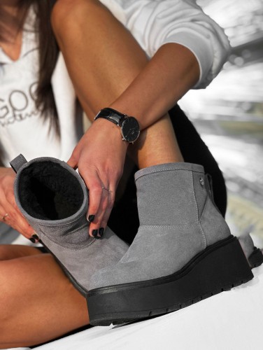 beyco botek sniegowiec damski szary gruba podeszwa skora naturalna 1660.jpg