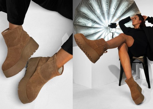 beyco botek sniegowiec damski rudy gruba podeszwa skora naturalna 1667.jpg