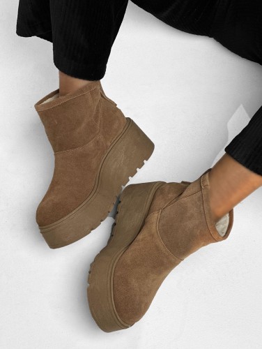 beyco botek sniegowiec damski rudy gruba podeszwa skora naturalna 1668.jpg