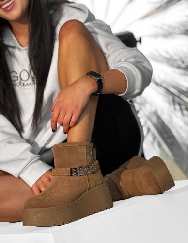 beyco botek sniegowiec damski rudy gruba podeszwa skora naturalna 1669.jpg