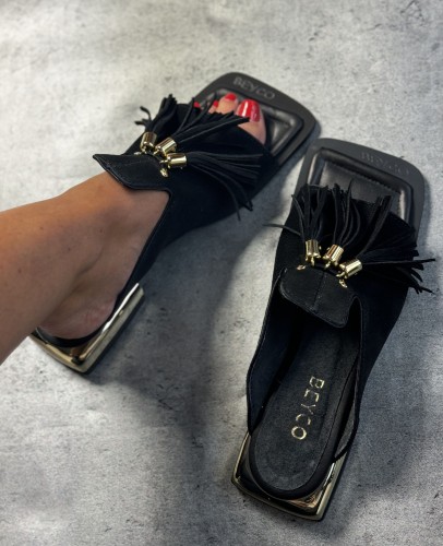 beyco sandaly klapki czarny niski obcasskora naturalna 2096.jpg