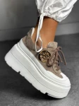 Skórzane sneakersy 24-4 cappuccino Beyco