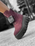Skórzane sneakersy 25-27 fly bordo Beyco