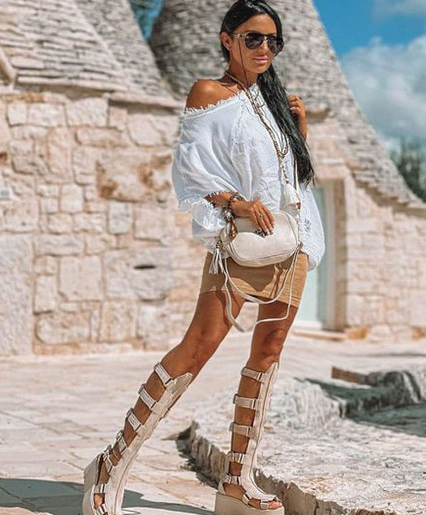 BEYCO SANDAŁ GLADIATOR CLARK2 JASNY BEŻ