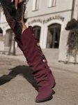 Skórzane kozaki kowbojki 25-30 bordo Beyco