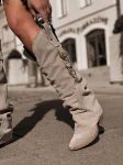 Skórzane kozaki kowbojki 25-30 cappuccino Beyco