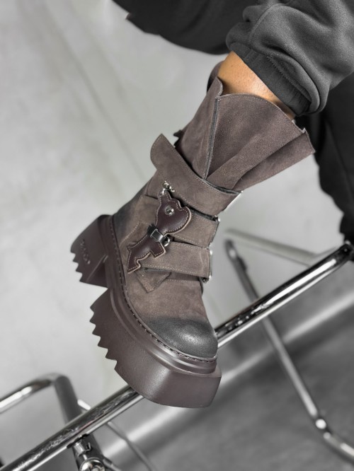 Skórzane workery  25-41 brąz Beyco